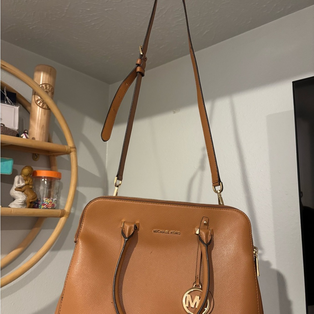 Michael Kors Brown Leather Satchel
